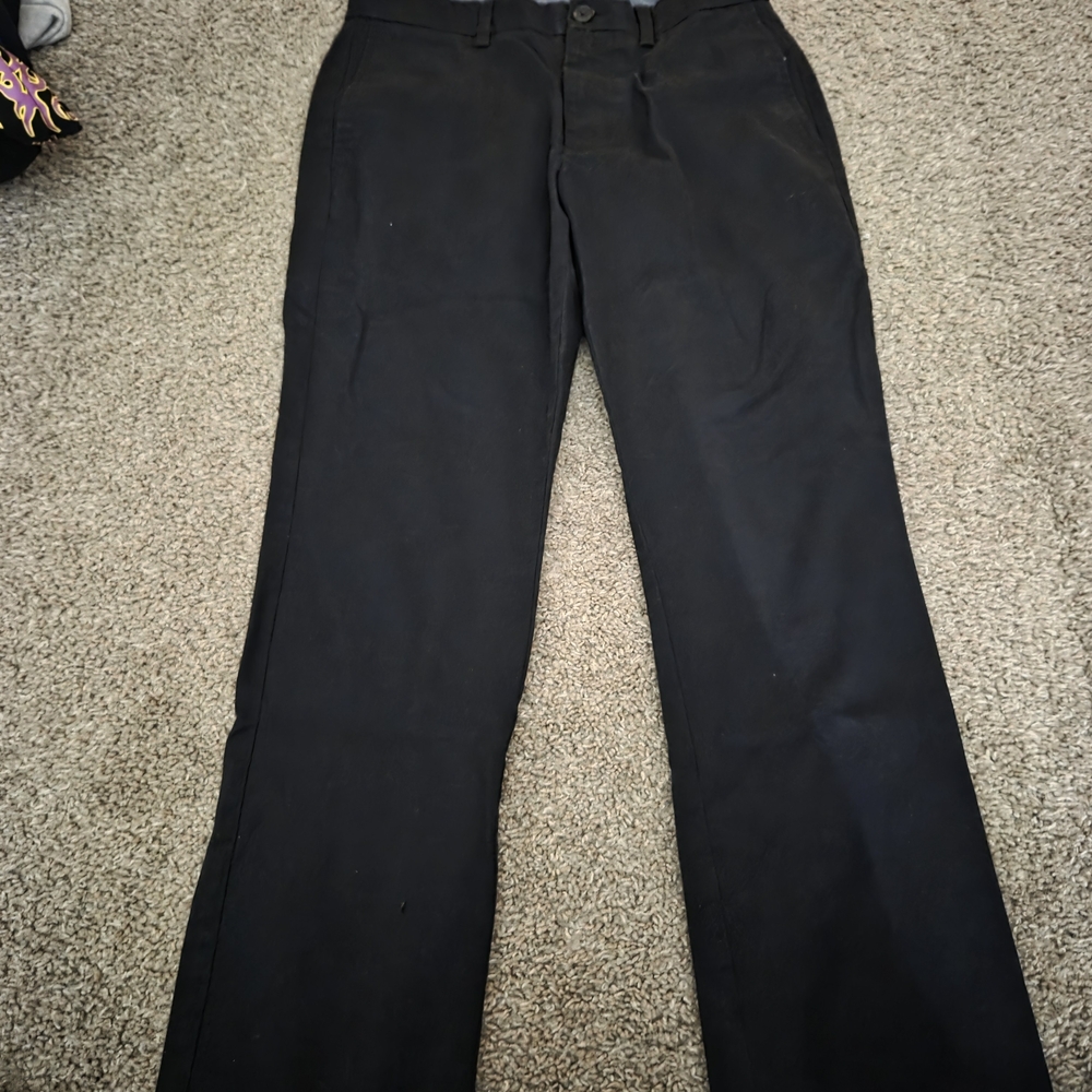 Old Navy Black Flex Straight-Leg Trousers